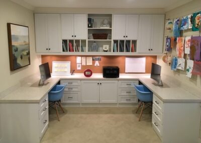 custom home office storage and organization